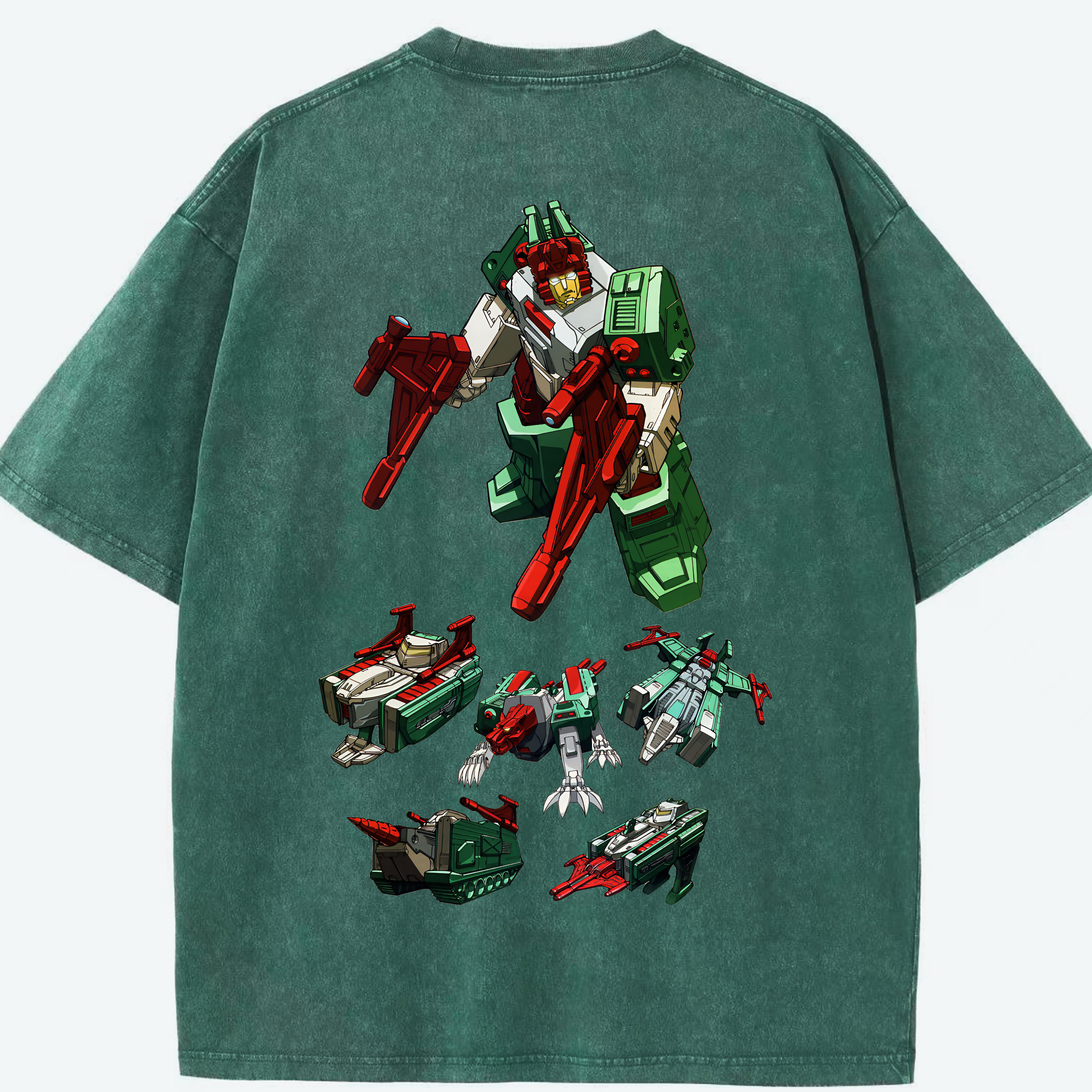 （画像用） Transformers トランスフォーマー 綿100% ヴィンテージ風 半袖Tシャツ（背面プリント）